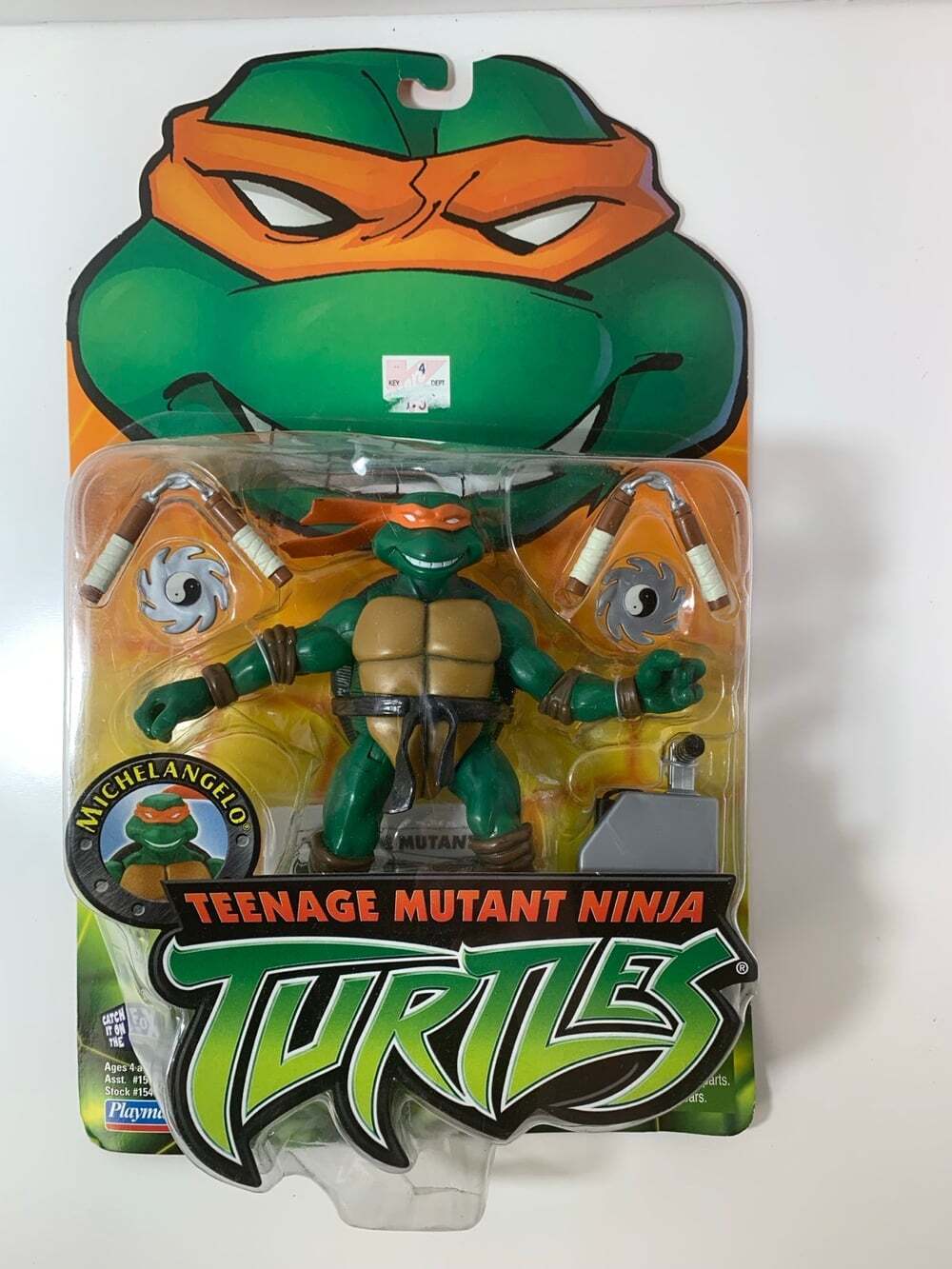 Michelangelo Teenage Mutant Ninja Turtle Playmates Sealed Action Figure 2003